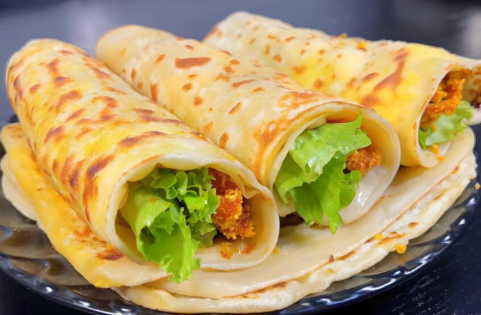 鸡蛋灌饼不够酥饼皮怎么做才能鼓包又分层