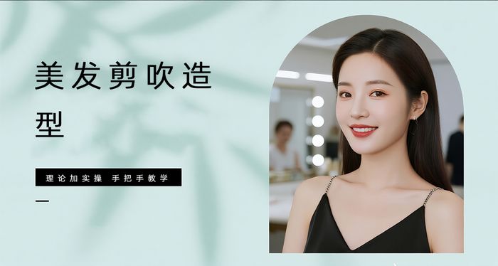 广州凌蒙美发剪吹造型基础培训班